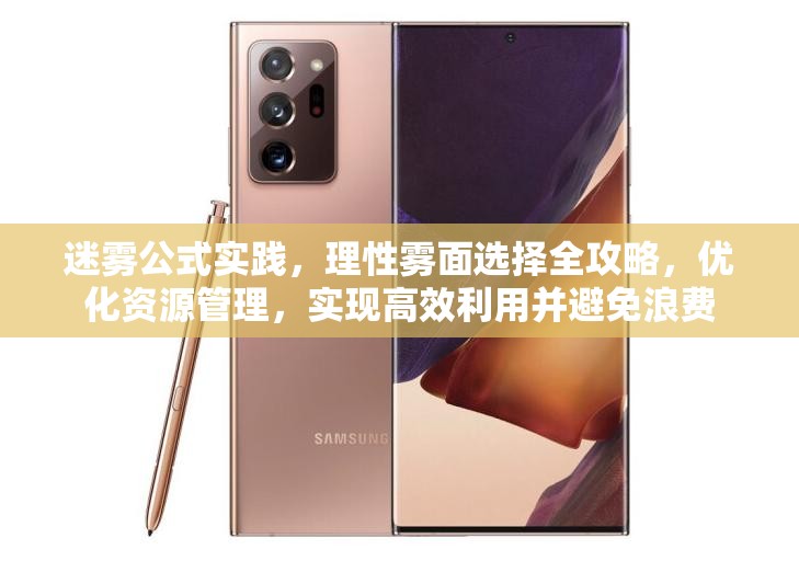 迷雾公式实践，理性雾面选择全攻略，优化资源管理，实现高效利用并避免浪费