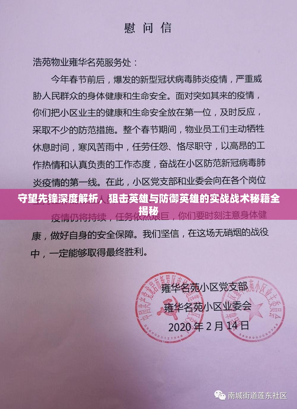 守望先锋深度解析，狙击英雄与防御英雄的实战战术秘籍全揭秘