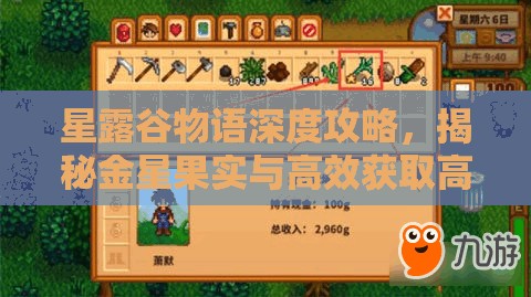 星露谷物语深度攻略，揭秘金星果实与高效获取高级肥料的方法