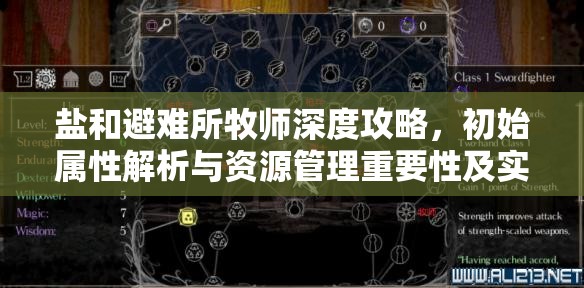 盐和避难所牧师深度攻略，初始属性解析与资源管理重要性及实战策略