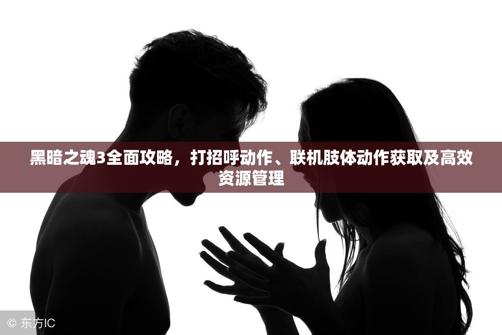 黑暗之魂3全面攻略，打招呼动作、联机肢体动作获取及高效资源管理