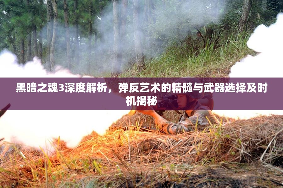 黑暗之魂3深度解析，弹反艺术的精髓与武器选择及时机揭秘