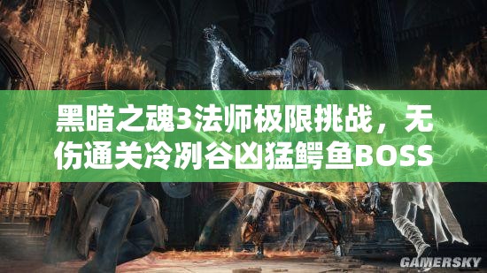 黑暗之魂3法师极限挑战，无伤通关冷冽谷凶猛鳄鱼BOSS