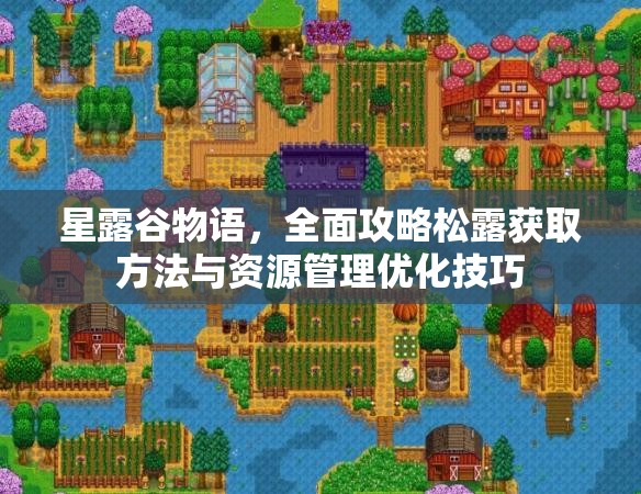星露谷物语，全面攻略松露获取方法与资源管理优化技巧