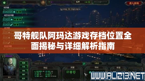 哥特舰队阿玛达游戏存档位置全面揭秘与详细解析指南