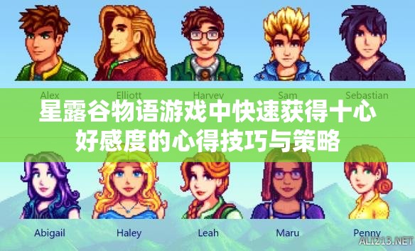 星露谷物语游戏中快速获得十心好感度的心得技巧与策略