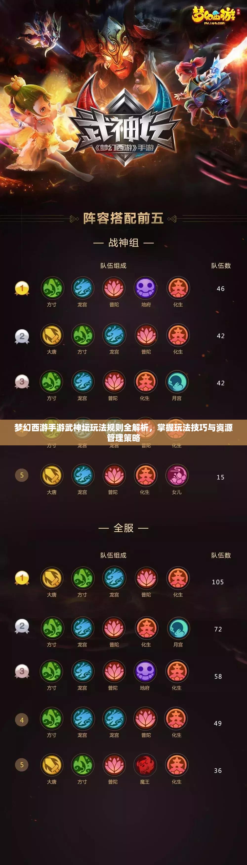 梦幻西游手游武神坛玩法规则全解析，掌握玩法技巧与资源管理策略