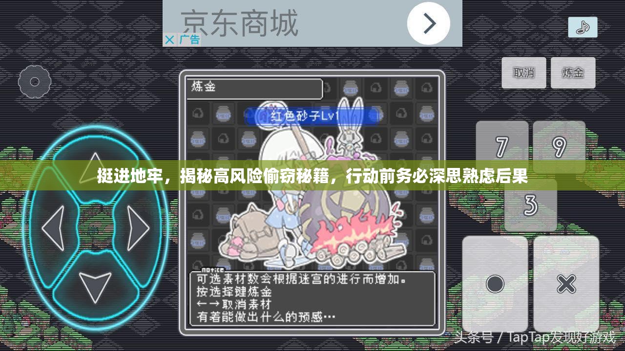 挺进地牢，揭秘高风险偷窃秘籍，行动前务必深思熟虑后果