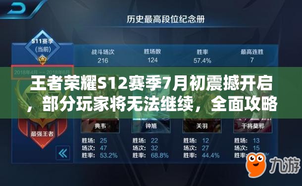 王者荣耀S12赛季7月初震撼开启，部分玩家将无法继续，全面攻略来了？