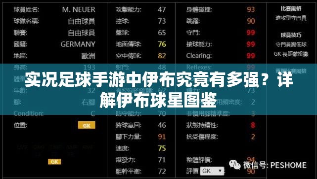 实况足球手游中伊布究竟有多强？详解伊布球星图鉴