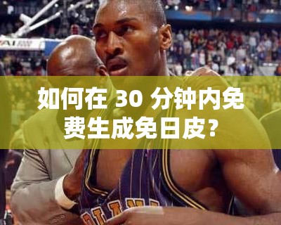 如何在 30 分钟内免费生成免日皮？