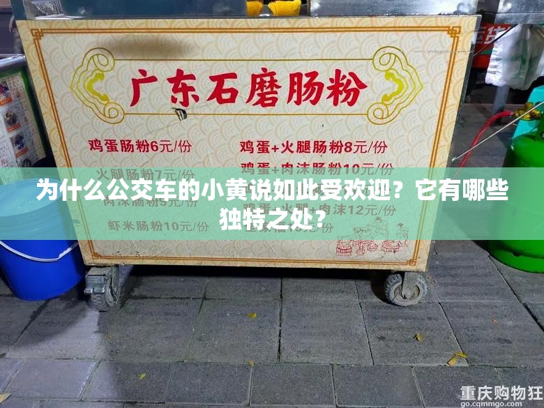 为什么公交车的小黄说如此受欢迎？它有哪些独特之处？