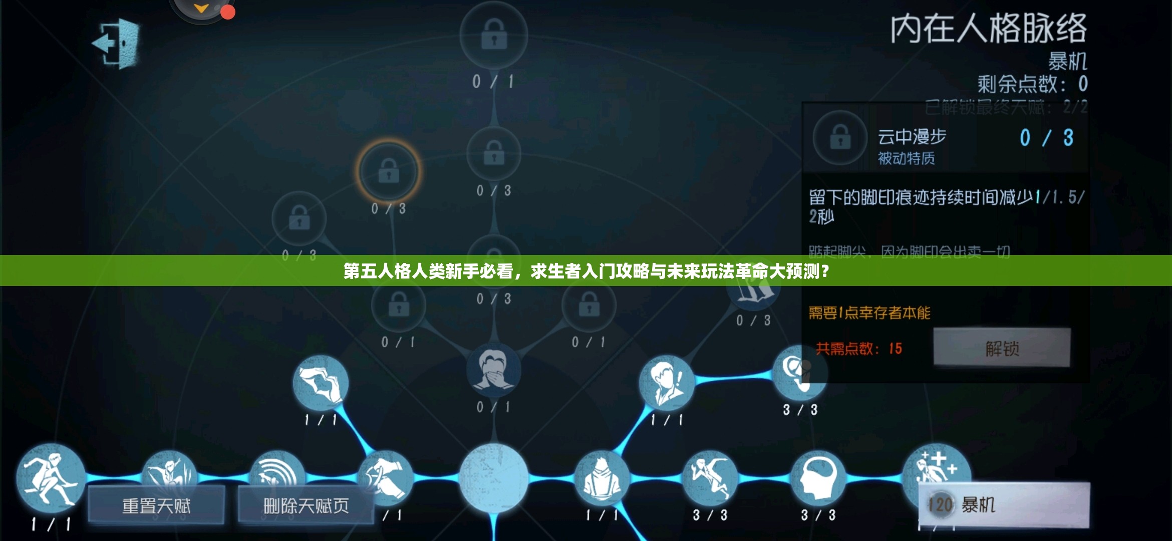 第五人格人类新手必看，求生者入门攻略与未来玩法革命大预测？