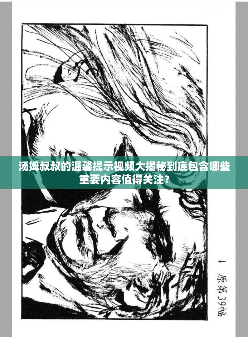 汤姆叔叔的温馨提示视频大揭秘到底包含哪些重要内容值得关注？