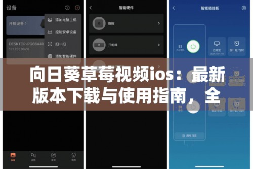 向日葵草莓视频ios：最新版本下载与使用指南，全面解析功能与体验