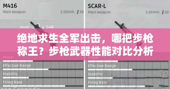 绝地求生全军出击，哪把步枪称王？步枪武器性能对比分析揭晓