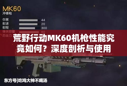荒野行动MK60机枪性能究竟如何？深度剖析与使用技巧大揭秘