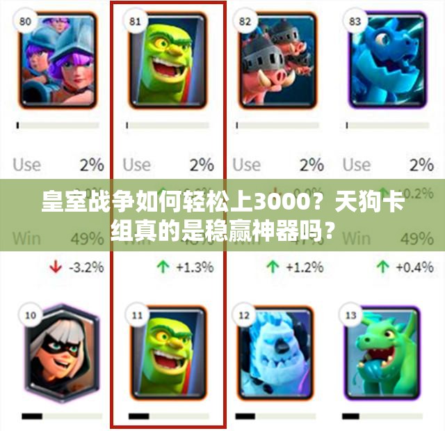 皇室战争如何轻松上3000？天狗卡组真的是稳赢神器吗？