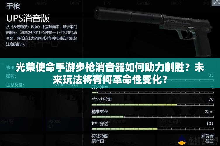 光荣使命手游步枪消音器如何助力制胜？未来玩法将有何革命性变化？