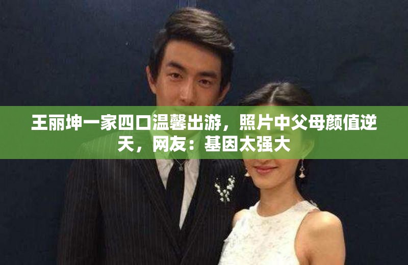王丽坤一家四口温馨出游，照片中父母颜值逆天，网友：基因太强大