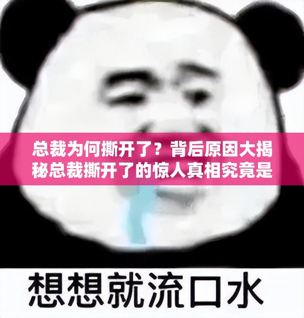 总裁为何撕开了？背后原因大揭秘总裁撕开了的惊人真相究竟是什么？
