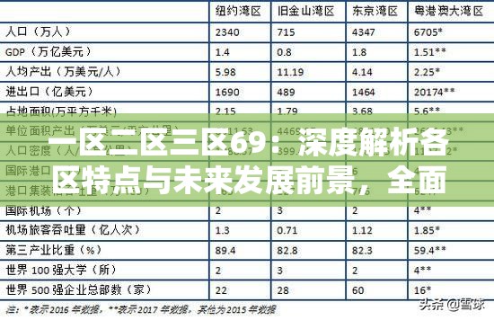 一区二区三区69：深度解析各区特点与未来发展前景，全面了解区域差异与机遇