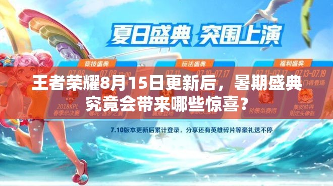 王者荣耀8月15日更新后，暑期盛典究竟会带来哪些惊喜？