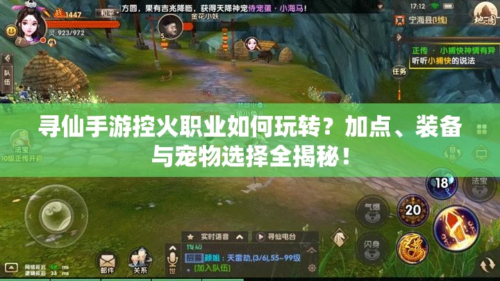 寻仙手游控火职业如何玩转？加点、装备与宠物选择全揭秘！